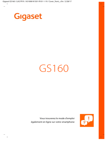 Manuel du propriétaire | Gigaset GS160 Manuel utilisateur | Fixfr
