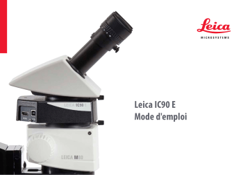 Leica Microsystems IC90 E Microscope Cameras Manuel utilisateur | Fixfr
