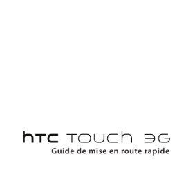 HTC Touch 3G Manuel utilisateur