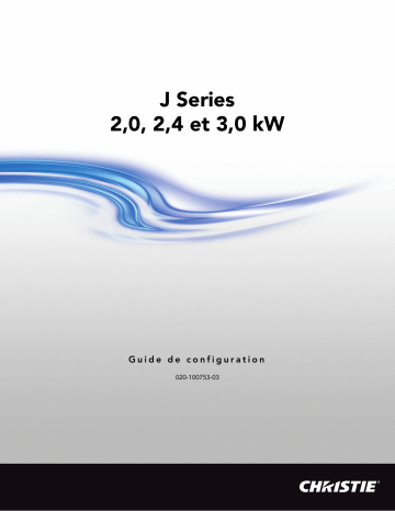 Roadster WU20K-J | Christie Roadster S+22K-J 3DLP SXGA+ 22,000 center lumens Xenon lamp digital projector Manuel utilisateur | Fixfr