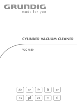 Grundig VCC 4850 FLOOR VACUUM CLEANER BAGLES Manuel utilisateur