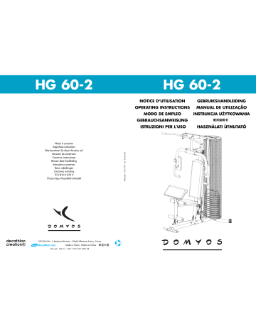 Domyos HG 60-2 Manuel utilisateur | Fixfr