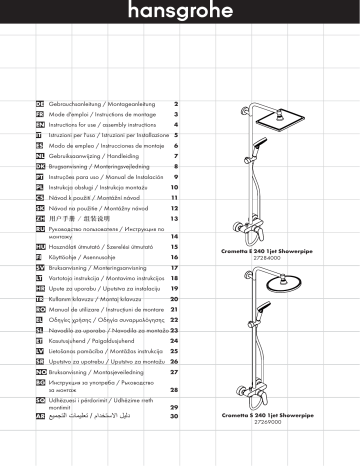 Hansgrohe Crometta S 240 Mode d'emploi | Fixfr