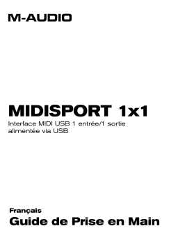 M-Audio MIDISPORT 1x1 Manuel utilisateur