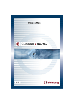 Steinberg CUBASE SL Manuel utilisateur