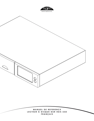 Manuel du propriétaire | NAIM1 HDX-SSD Manuel utilisateur | Fixfr