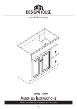 Design House Wyndham 36 in. W x 21 in. D Ready to Assemble Bath Vanity Cabinet Only in Espresso Guide d'installation