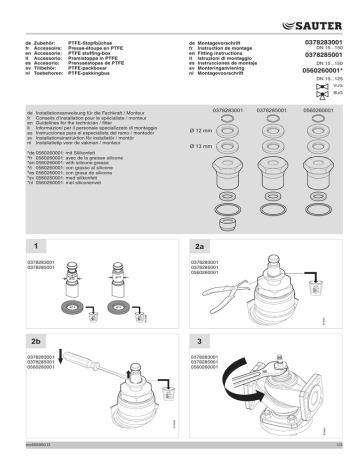 VUG | sauter BUG 3-Wege-Flanschventil Manuel utilisateur | Fixfr