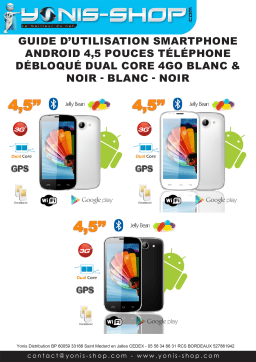 Yonis Smartphone 4.5" Mode d'emploi