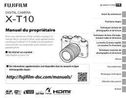 Fujifilm X-T1 Manuel utilisateur