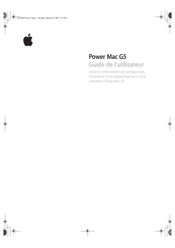 Apple POWER MAC G5 (2005) Manuel utilisateur