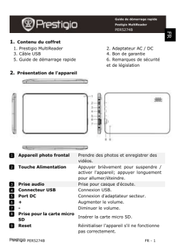 Prestigio PER-5274B Manuel utilisateur