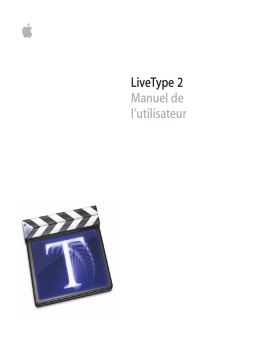 Apple LIVETYPE 2 Manuel utilisateur