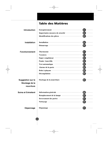 LG GR-459GTCA Manuel du propriétaire | Fixfr