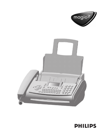 Manuel du propriétaire | Philips FAX MAGIC3 VOICE Manuel utilisateur | Fixfr