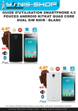 Yonis Smartphone 4.5" Android 4.4 Dual SIM Manuel utilisateur