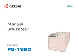 KYOCERA FS-1920 Manuel utilisateur