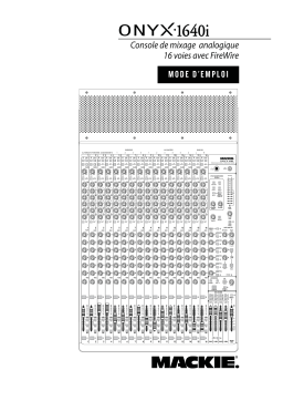Mackie ONYX 1640I Manuel utilisateur