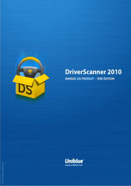 UNIBLUE DRIVERSCANNER 2010 Manuel utilisateur