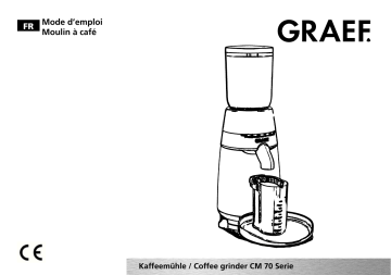 Manuel du propriétaire | Graef CM 70 Manuel utilisateur | Fixfr