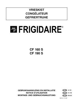 Frigidaire CF160S Manuel utilisateur