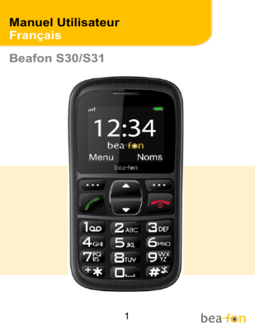 Manuel du propriétaire | Beafon S31 Manuel utilisateur | Fixfr