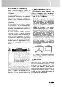 Sanyo PDG-DSU21N - SVGA DLP Projector Manuel utilisateur