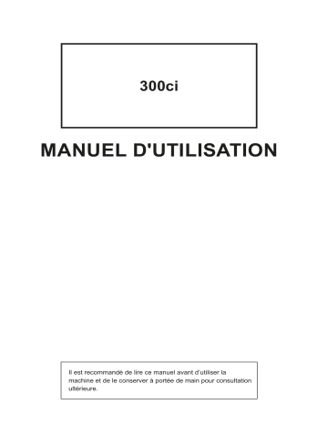 Mode d'emploi | Utax 300ci Copy System Manuel utilisateur | Fixfr