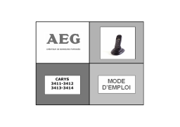 Aeg-Electrolux CARYS 3413 Manuel utilisateur