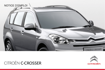 Manuel du propriétaire | CITROEN C-CROSSER 2011 Manuel utilisateur | Fixfr