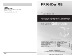 Frigidaire FPTT02D7MS Manuel utilisateur