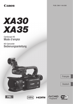 Canon XA 30 Mode d'emploi