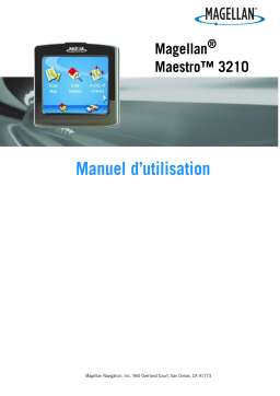 Magellan Maestro 3210 - Automotive GPS Receiver Manuel utilisateur