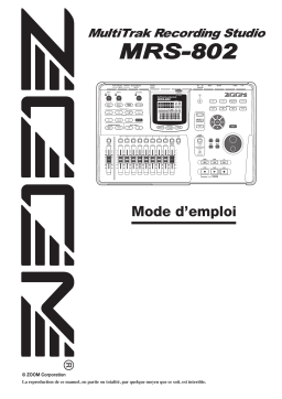 Zoom MRS 802 Mode d'emploi