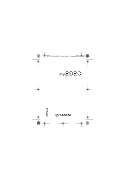 Sagem MY202C Manuel utilisateur