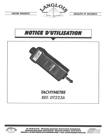 Manuel du propriétaire | LANGLOIS DT2236 Manuel utilisateur | Fixfr