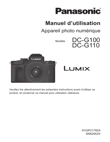 DC G110 | Panasonic DC G100 Manuel utilisateur | Fixfr