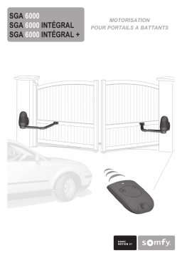 Somfy SGA 6000 INTEGRAL Manuel utilisateur