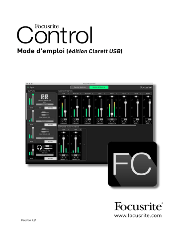 Clarett 8Pre USB | Clarett 4Pre USB | Focusrite Clarett 2Pre USB Mode d'emploi | Fixfr