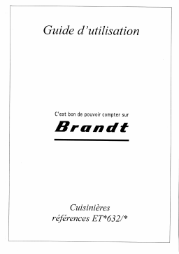 Brandt ETB632 Manuel utilisateur