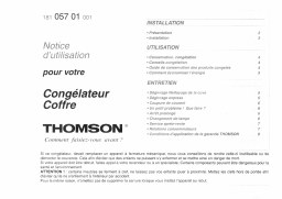 Thomson T280 Manuel utilisateur