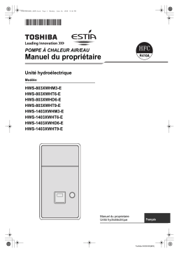 Toshiba HWS-803XWHT9-E Manuel utilisateur