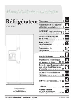 Frigidaire GLRS263ZDQ Manuel utilisateur