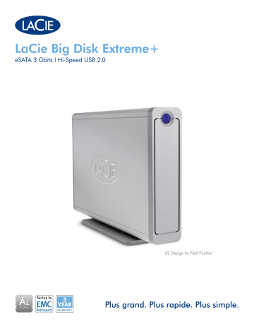 Manuel du propriétaire | LaCie BIG DISK EXTREME DUAL Manuel utilisateur | Fixfr