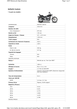 HARLEY-DAVIDSON SOFTAIL CUSTOM Manuel utilisateur