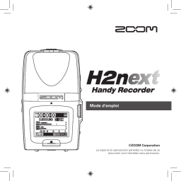 Zoom H2 next Mode d'emploi