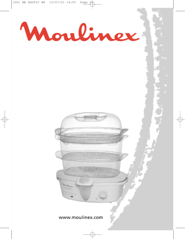Manuel du propriétaire | Moulinex EXOTIC Manuel utilisateur | Fixfr