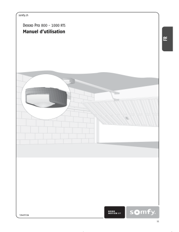 Manuel du propriétaire | Somfy DEXXO PRO 800 RTS Manuel utilisateur | Fixfr