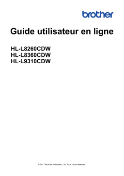 Brother HL-L8260CDN Manuel utilisateur