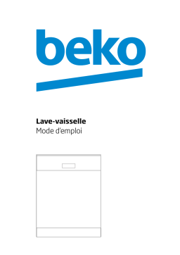 Beko PDIN 15310 Lave-vaisselle Manuel utilisateur